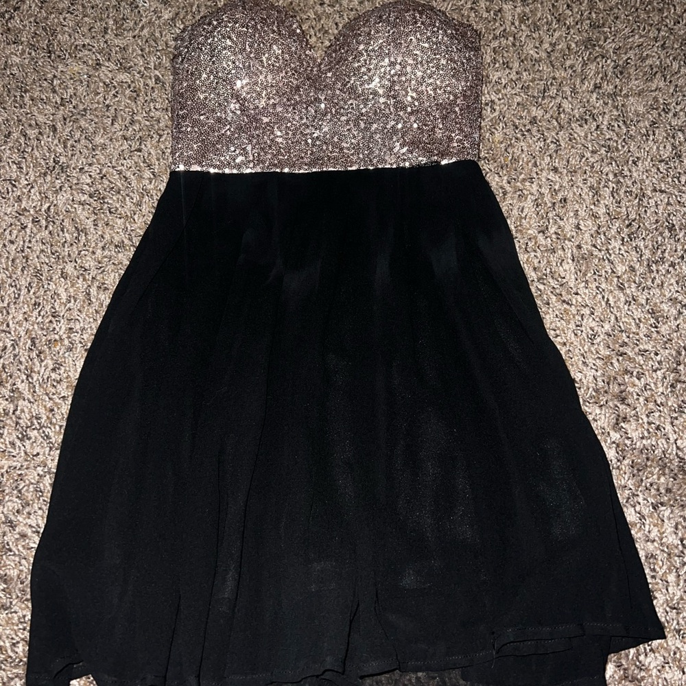 Black and Gold Dress